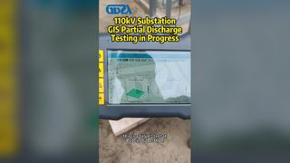 Испытание частичных разрядов КРУЭ на подстанции 110 кВ